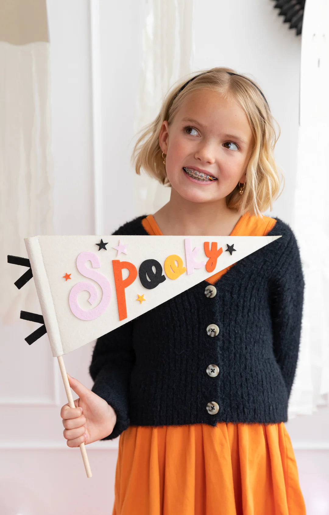 Hey Pumpkin Felt Pennant Banner