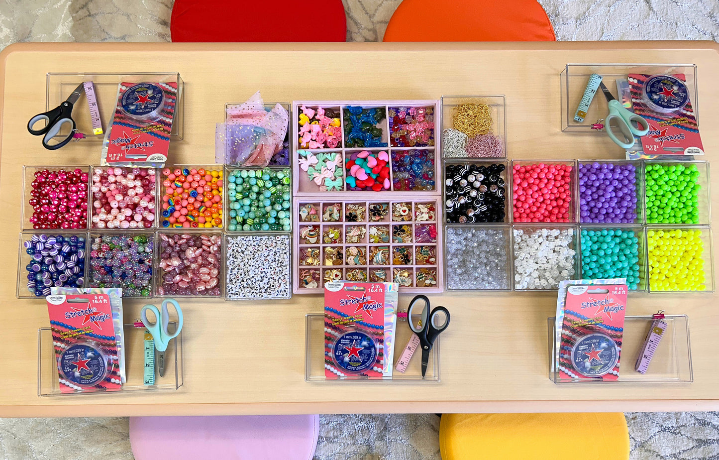 PRIVATE In Studio Class/Party- Make Your Own Beaded Jewelry (up to 8 kids)