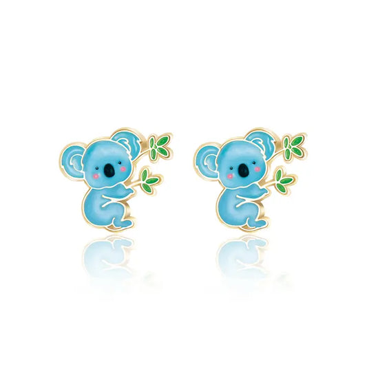Stud Earrings - Hypoallergenic, Lead and Nickel Free - Cutie Koala