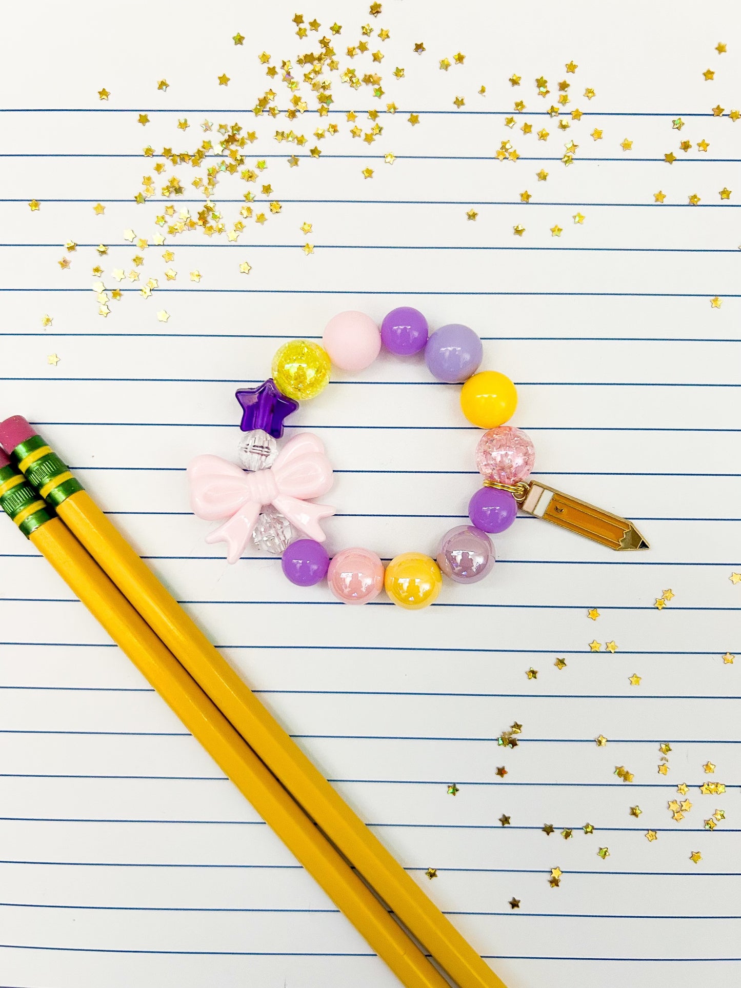 Back to School Bow Bracelet