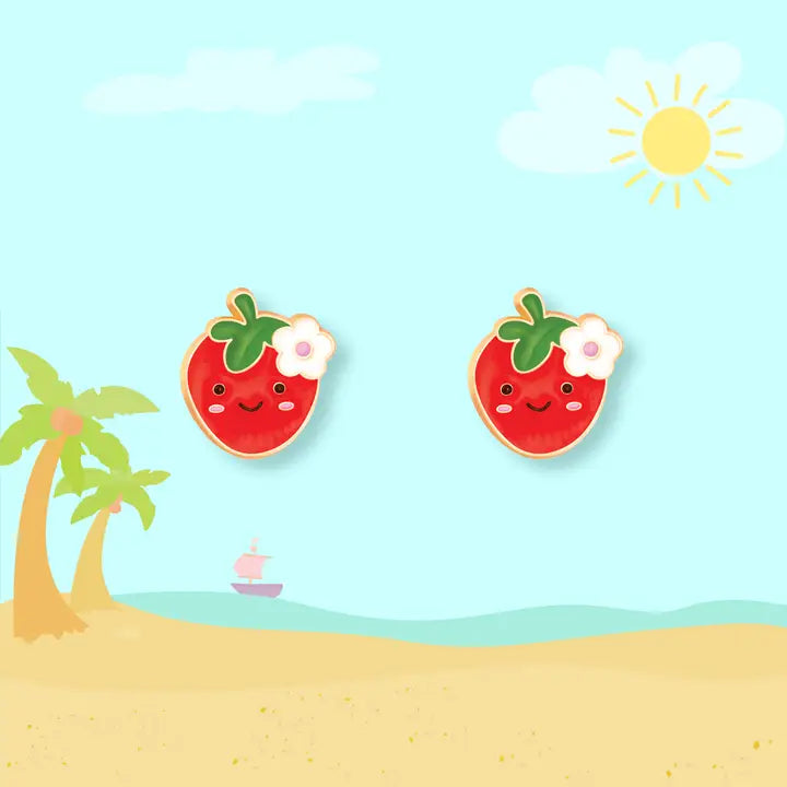 Stud Earrings - Hypoallergenic, Lead and Nickel Free - You're Berry Cutie