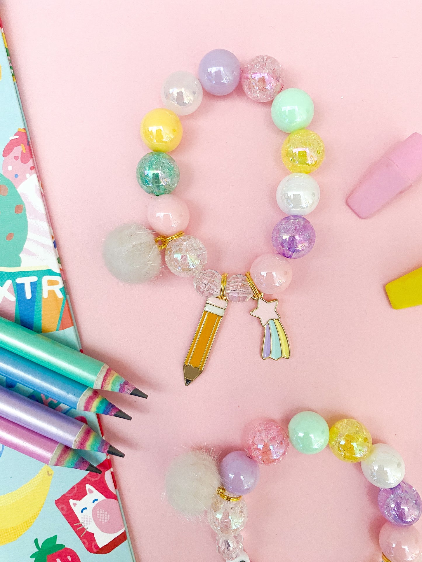 Back to School Reach for the Stars Charm Bracelet