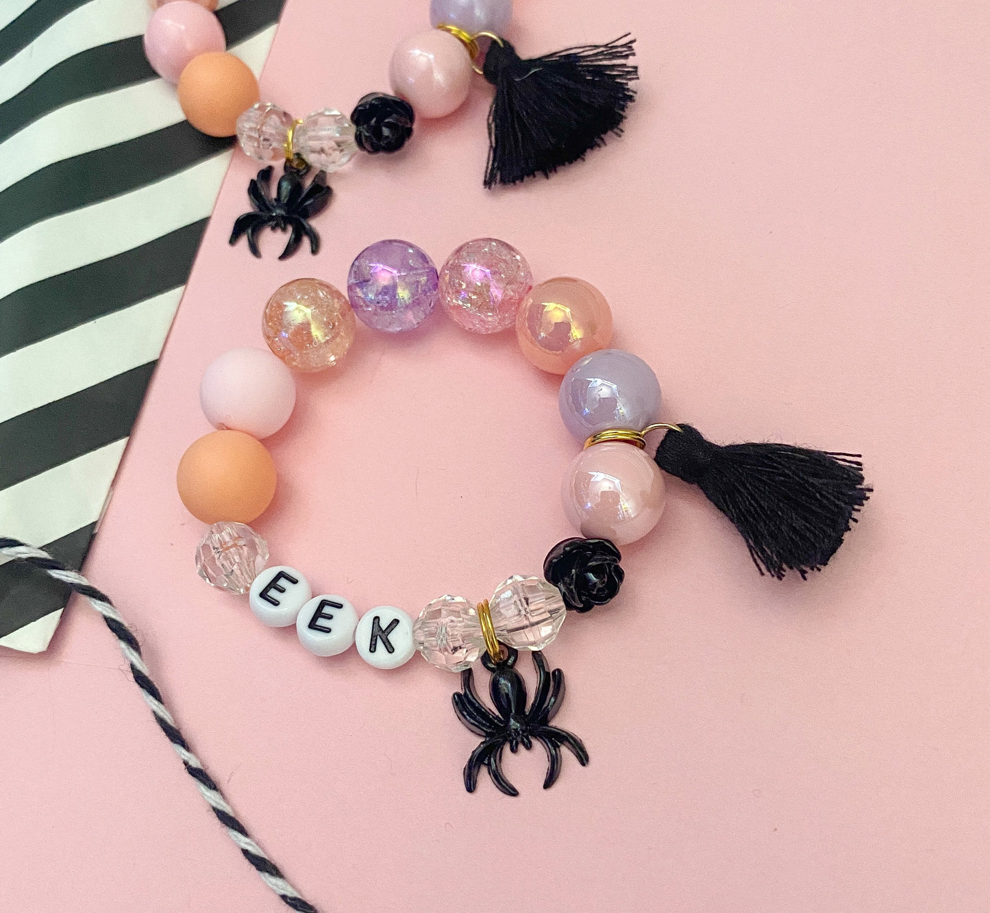 Halloween Spooky Spider Charm Bracelet