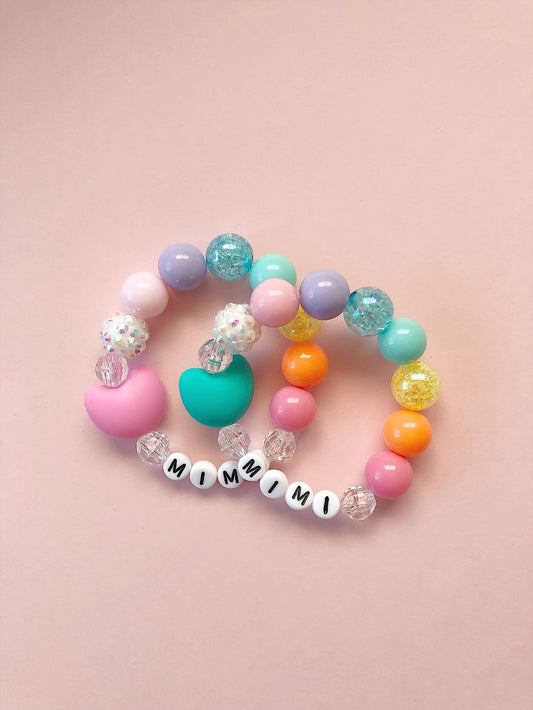Rainbow Heart Bracelet - Personalized