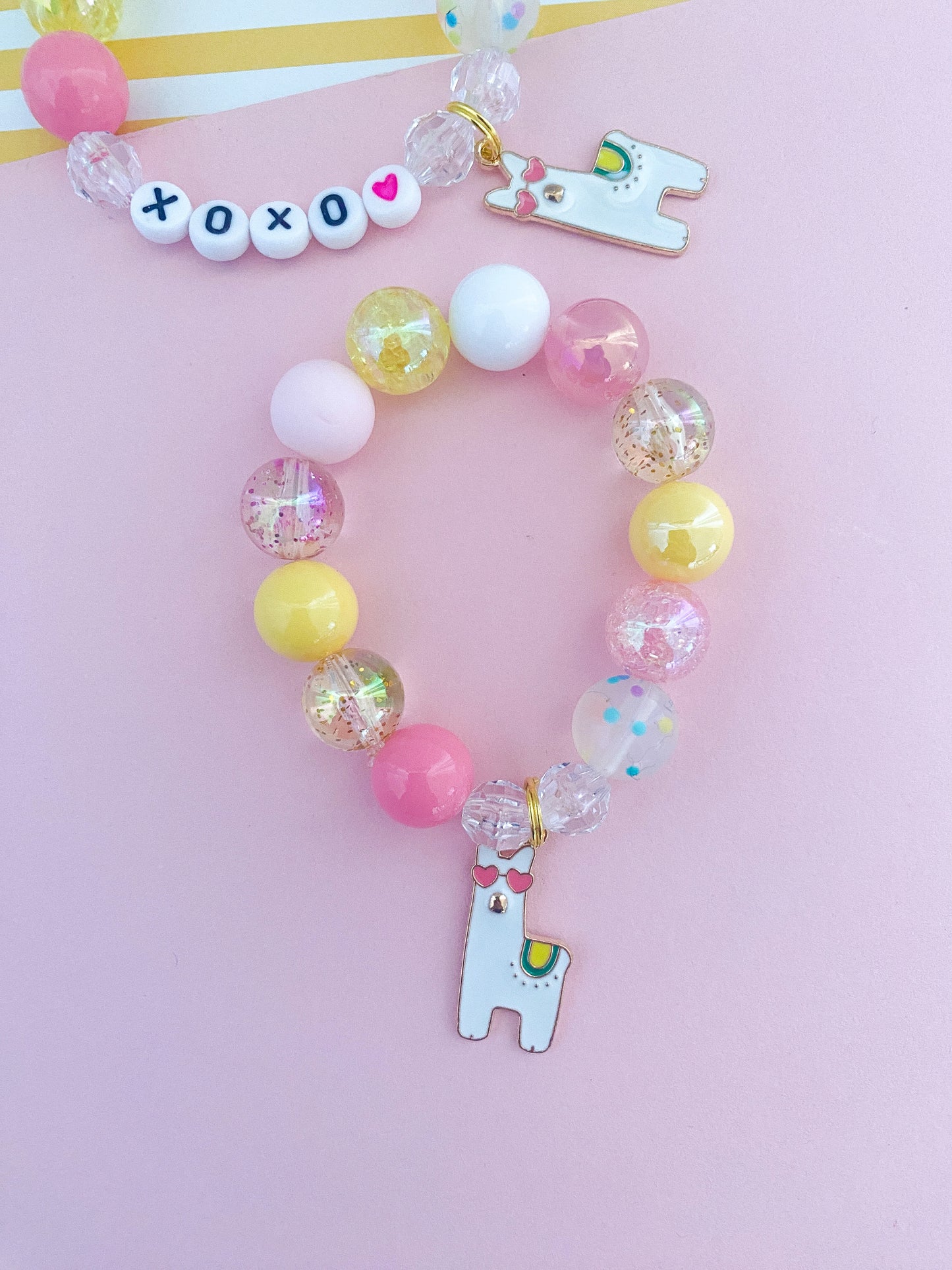 Lovely Llama Charm Bracelet - Customizable