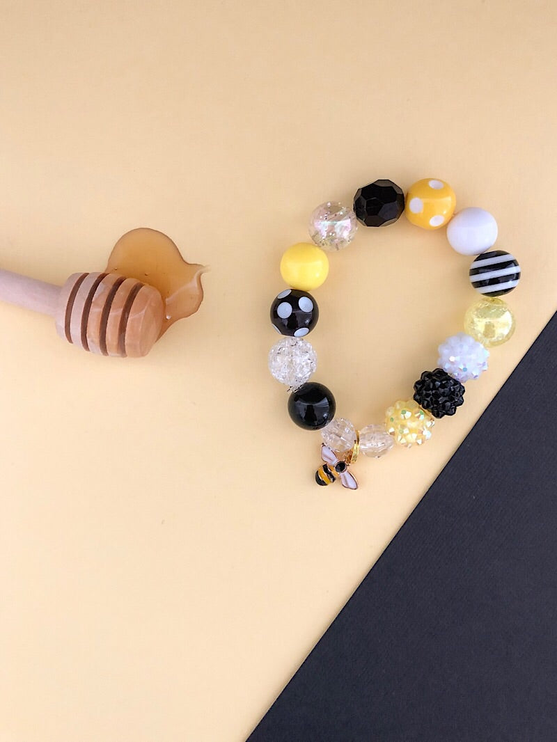 Honeybee Charm Bracelet - Customizable