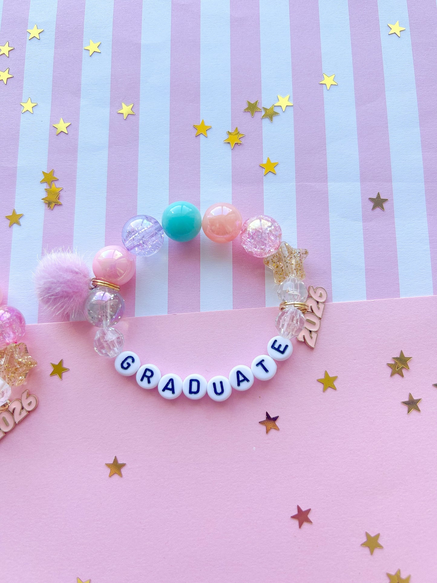 Kids Graduation Charm Bracelet