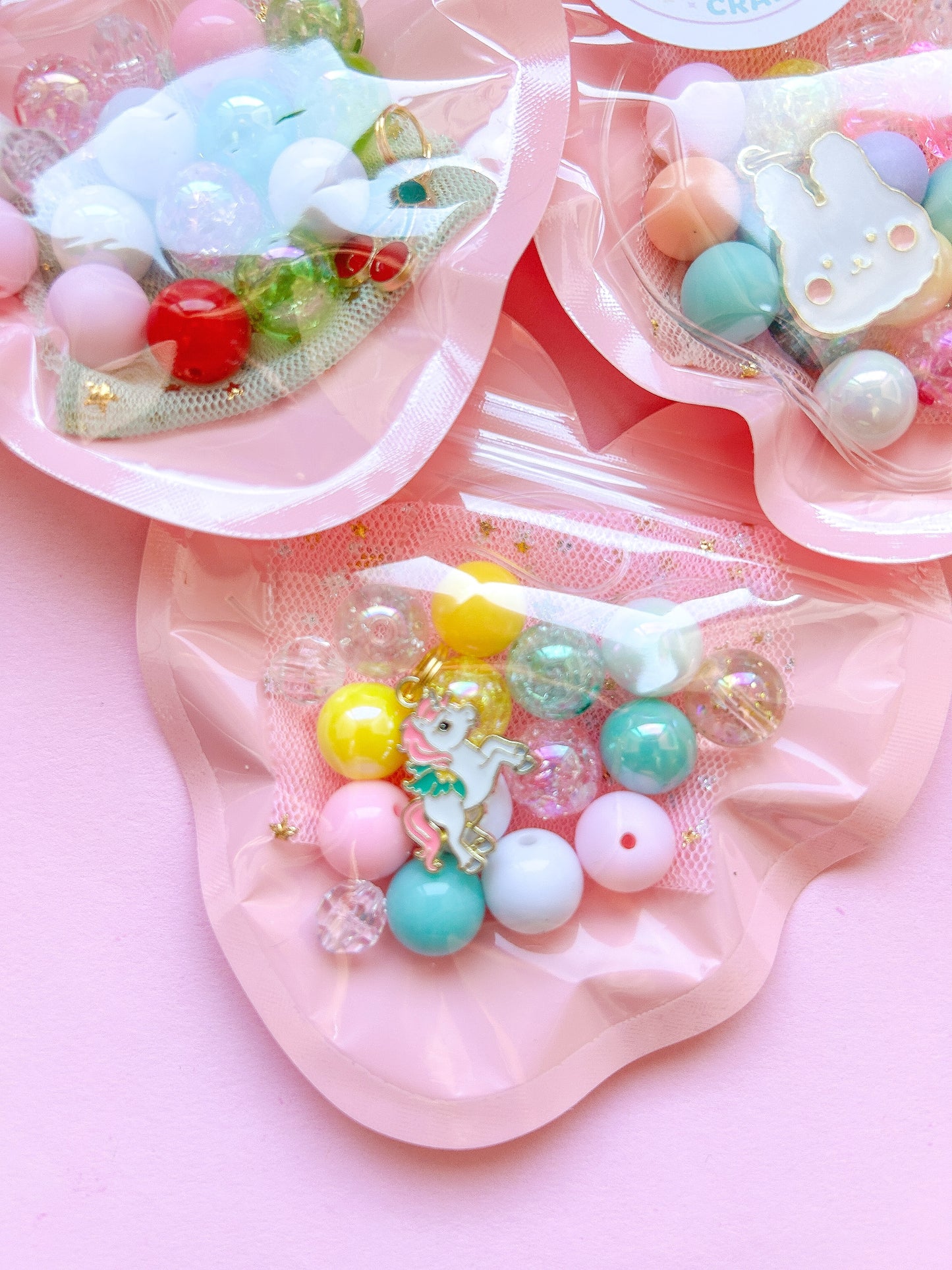 Craft Club Bracelet Kit - Makes 1 Bracelet - Choose Bunny, Unicorn, Cherry or Hot Dog
