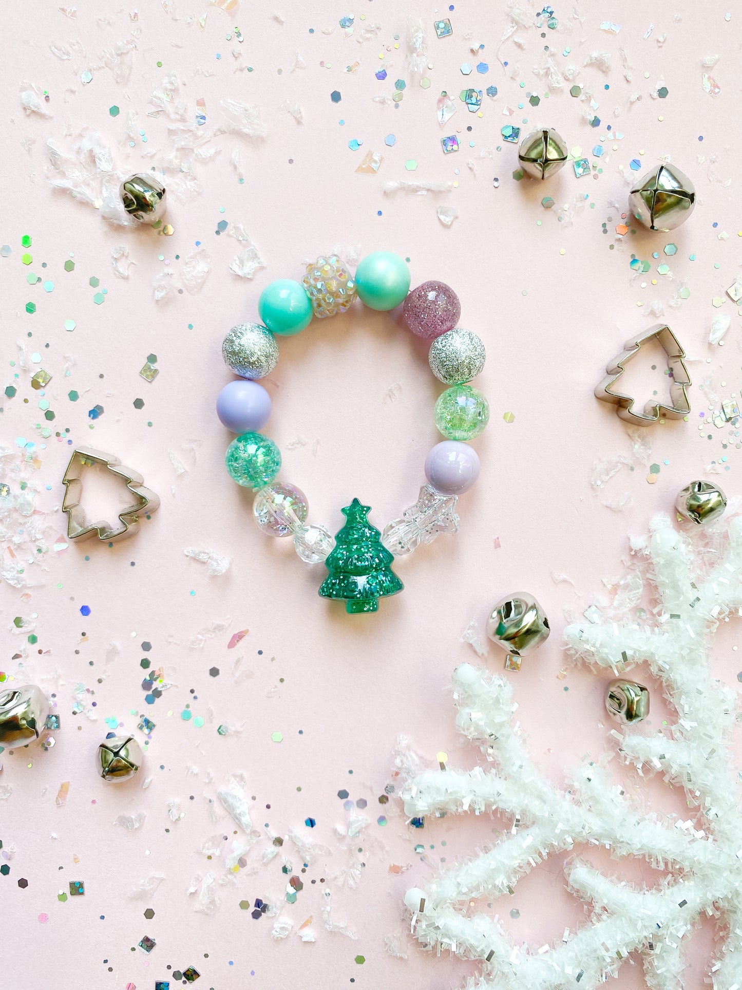 Elegant Glitter Tree Bracelet