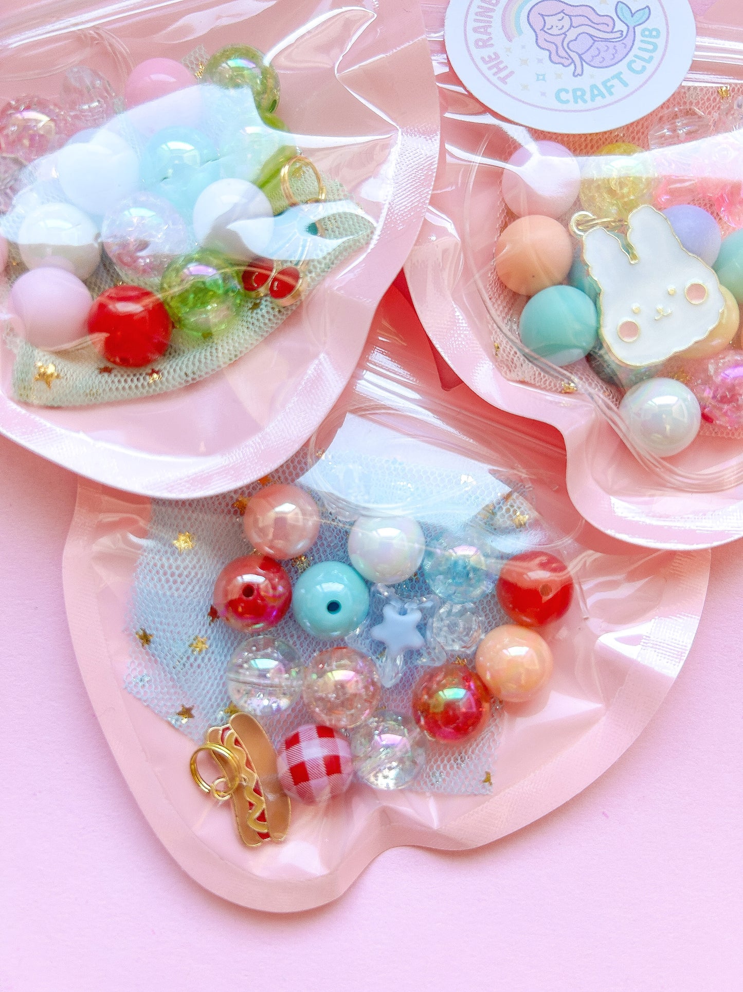 Craft Club Bracelet Kit - Makes 1 Bracelet - Choose Bunny, Unicorn, Cherry or Hot Dog