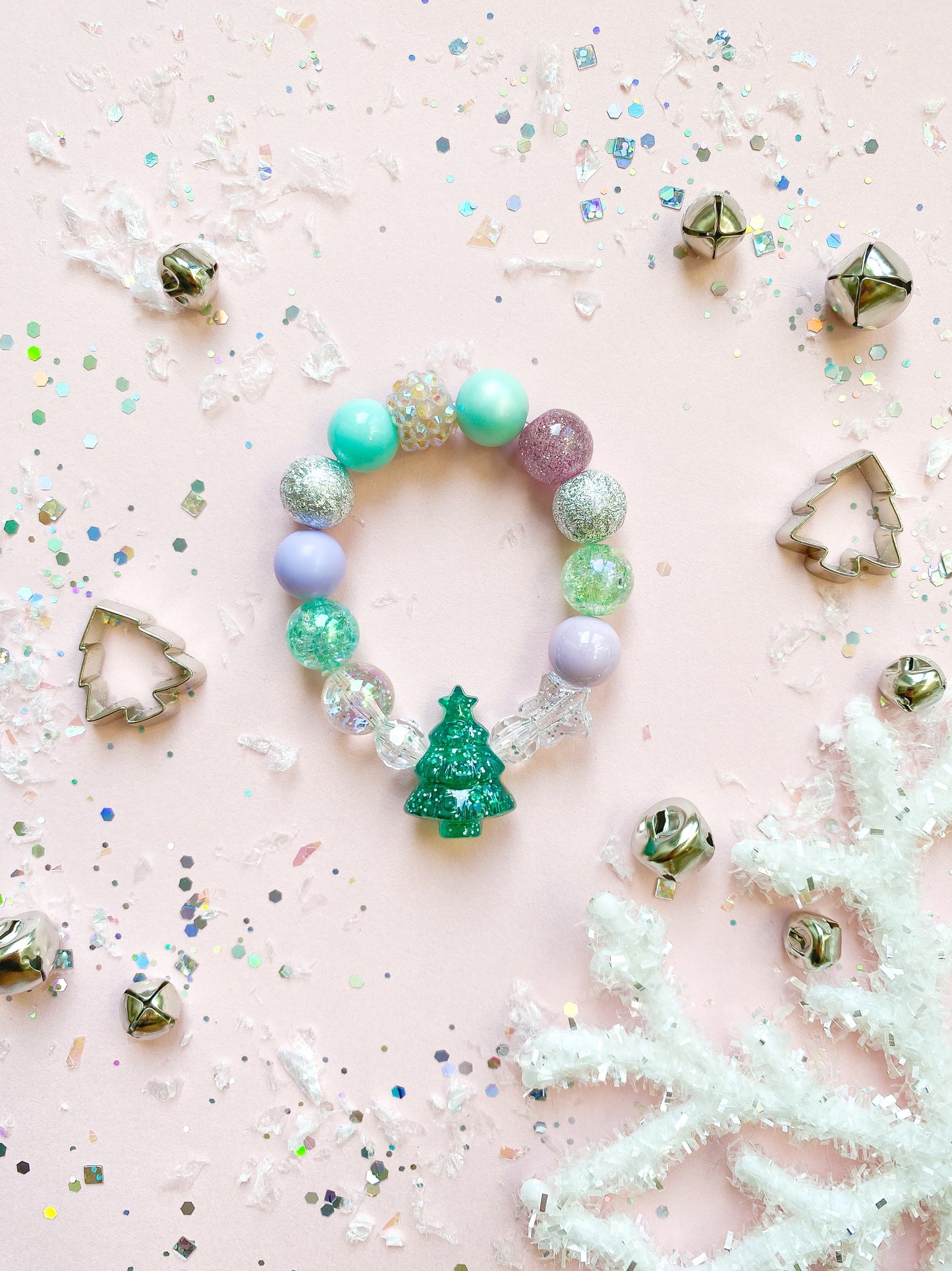 Elegant Glitter Tree Bracelet