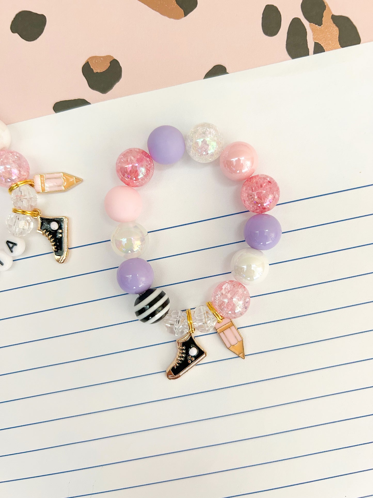 Super Cool School Charm Bracelet - Customizable