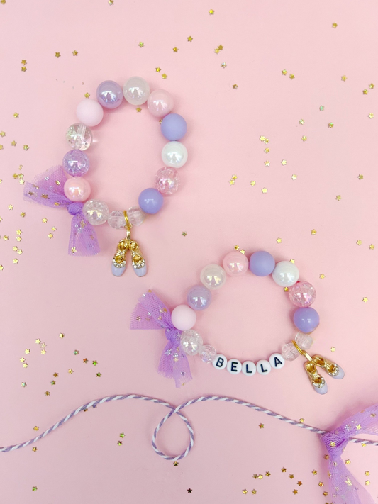 Ballerina Charm Bracelet- Customizable