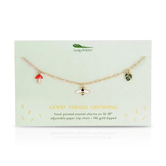 Enamel Treasure Necklace - Grow