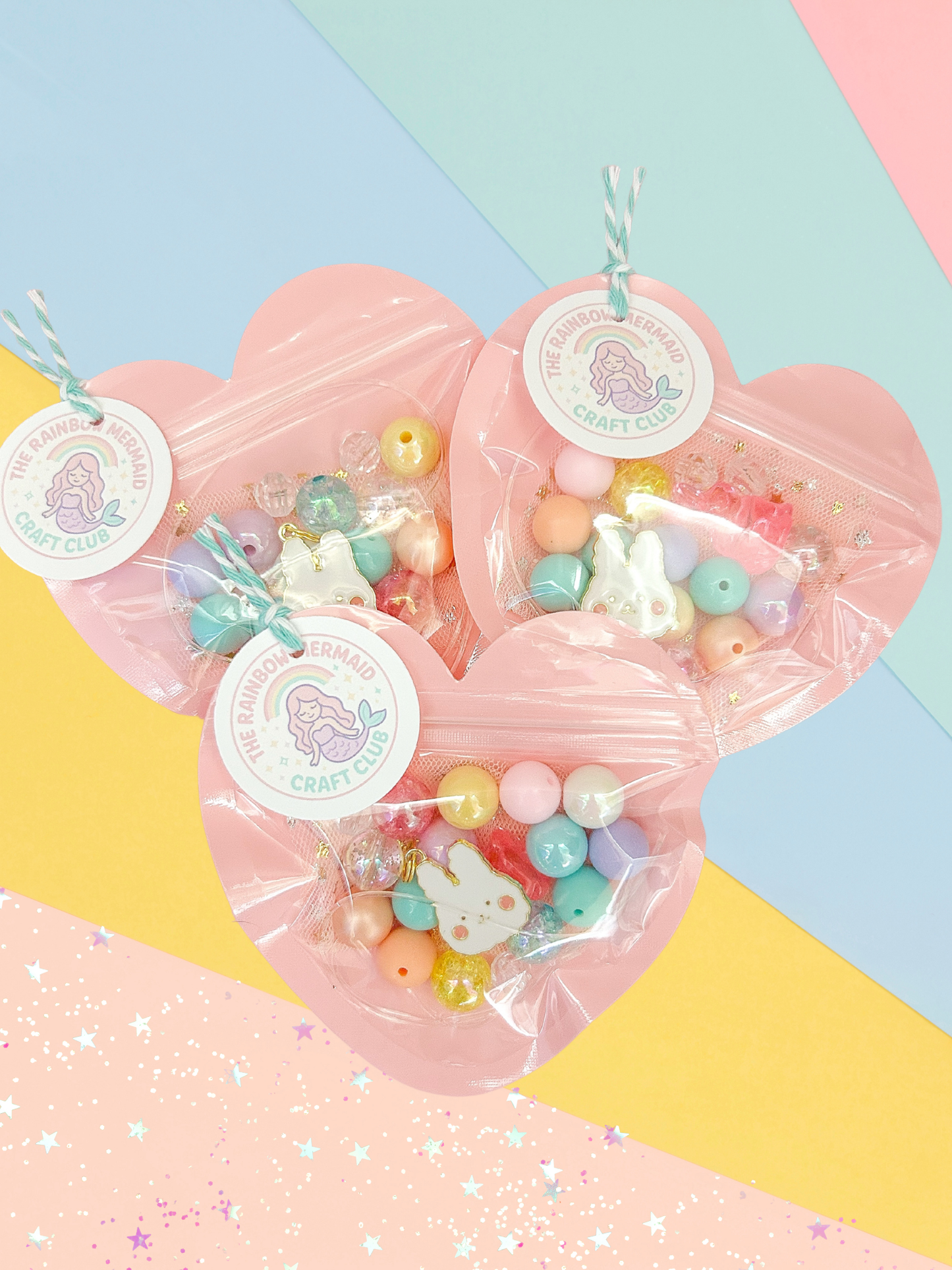Craft Club Bracelet Kit - Makes 1 Bracelet - Choose Bunny, Unicorn, Cherry or Hot Dog