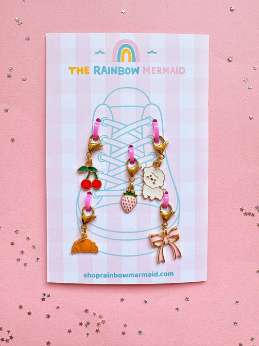 Shoelace Charms for Sneakers – Cute, Trendy & Collectible Shoe Accessories - Sweet Treats & Puppy Love
