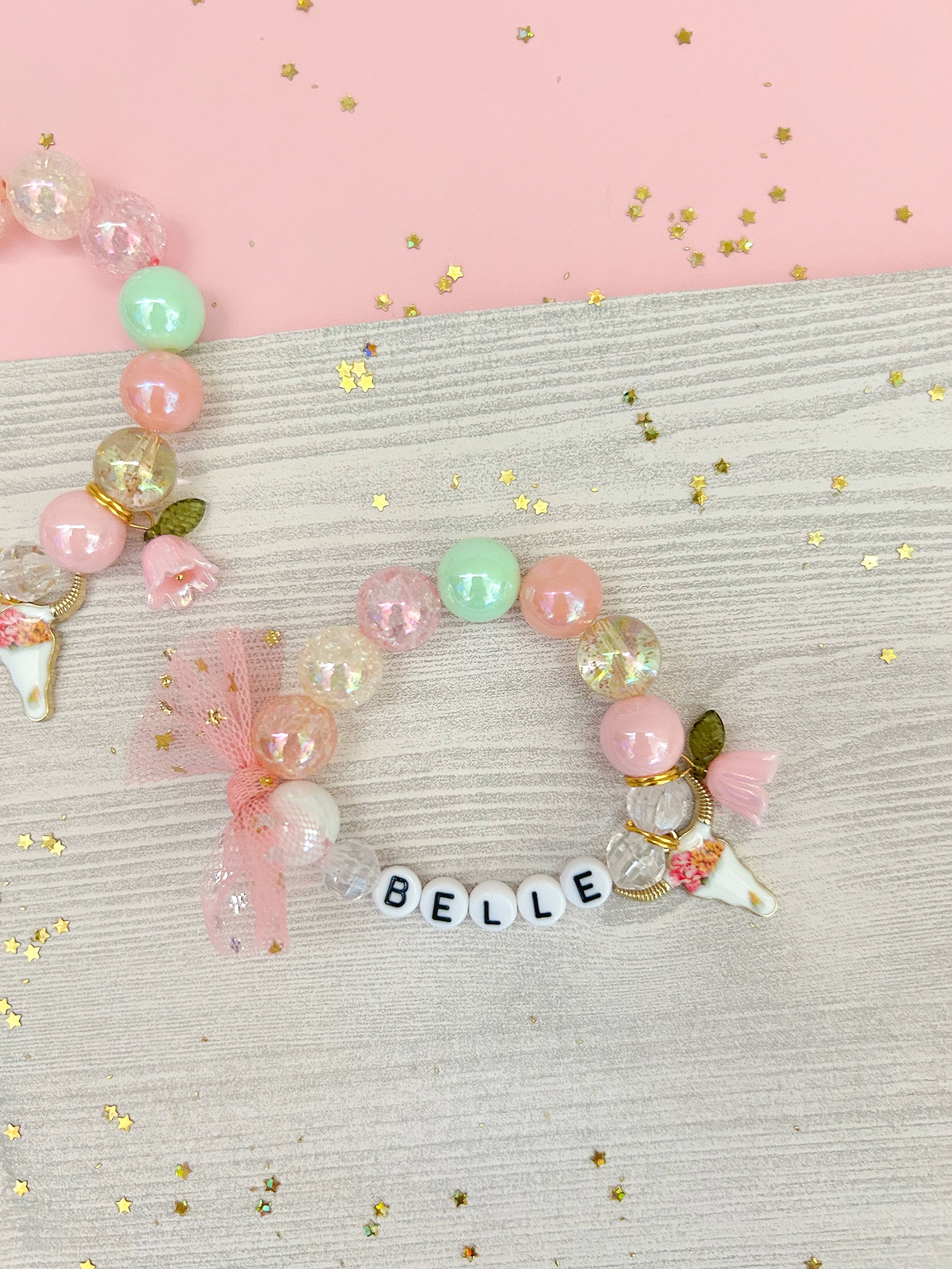 Cowgirl Cow Lily of the Valley Kids and Adult Charm Bracelet Personal The Rainbow Mermaid
