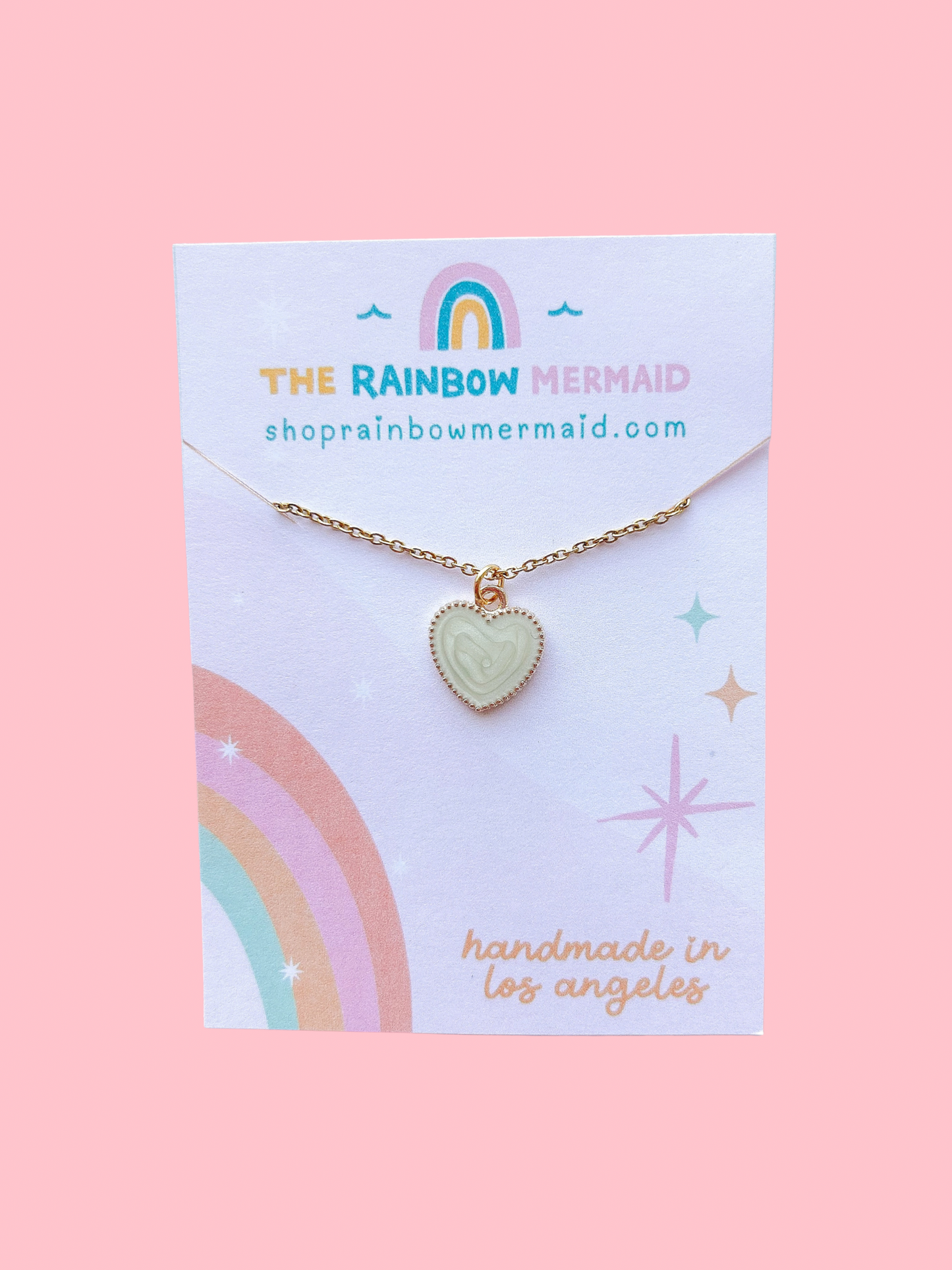 Enamel Heart Necklace