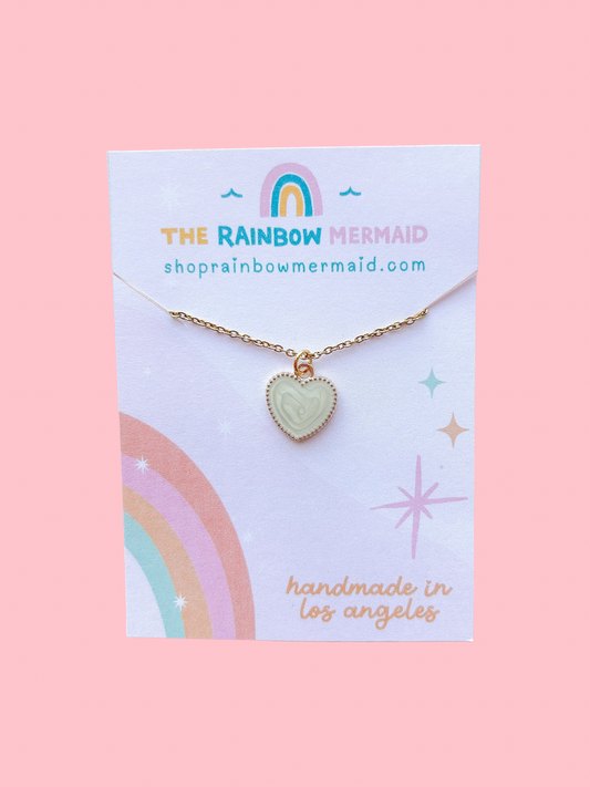 Enamel Heart Necklace