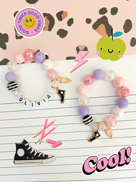 Super Cool School Charm Bracelet - Customizable