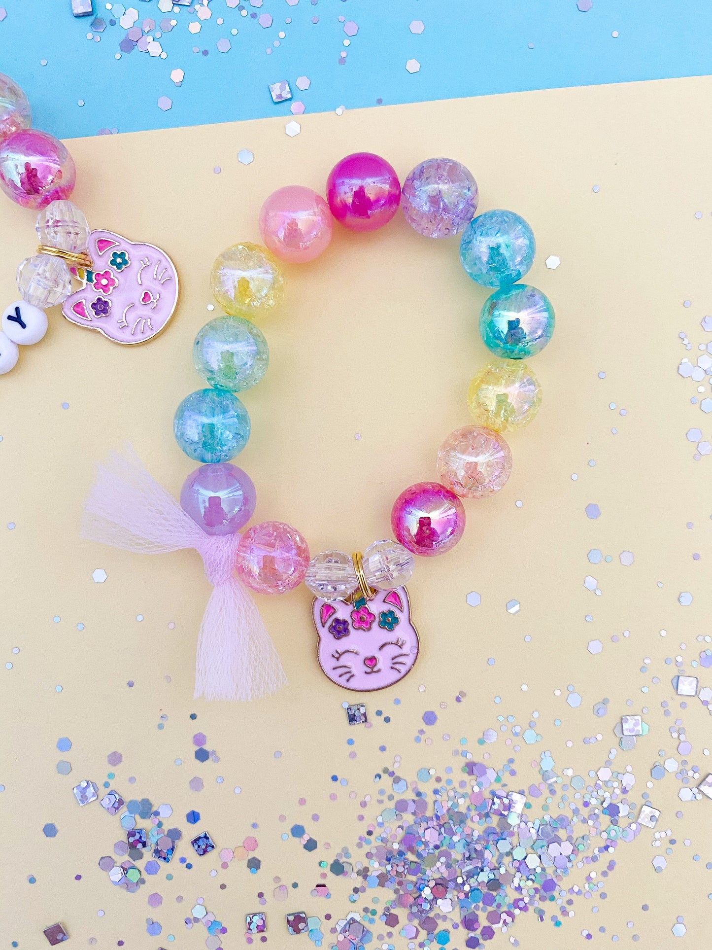 Magical Uni-Kitty Charm Bracelet- Customizable